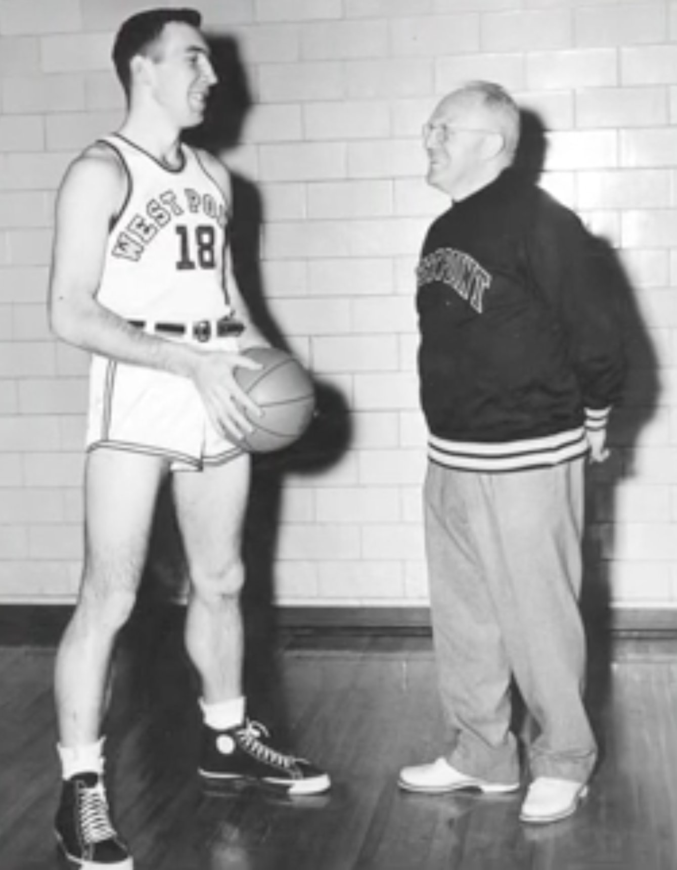 Hannon with his West Point coach