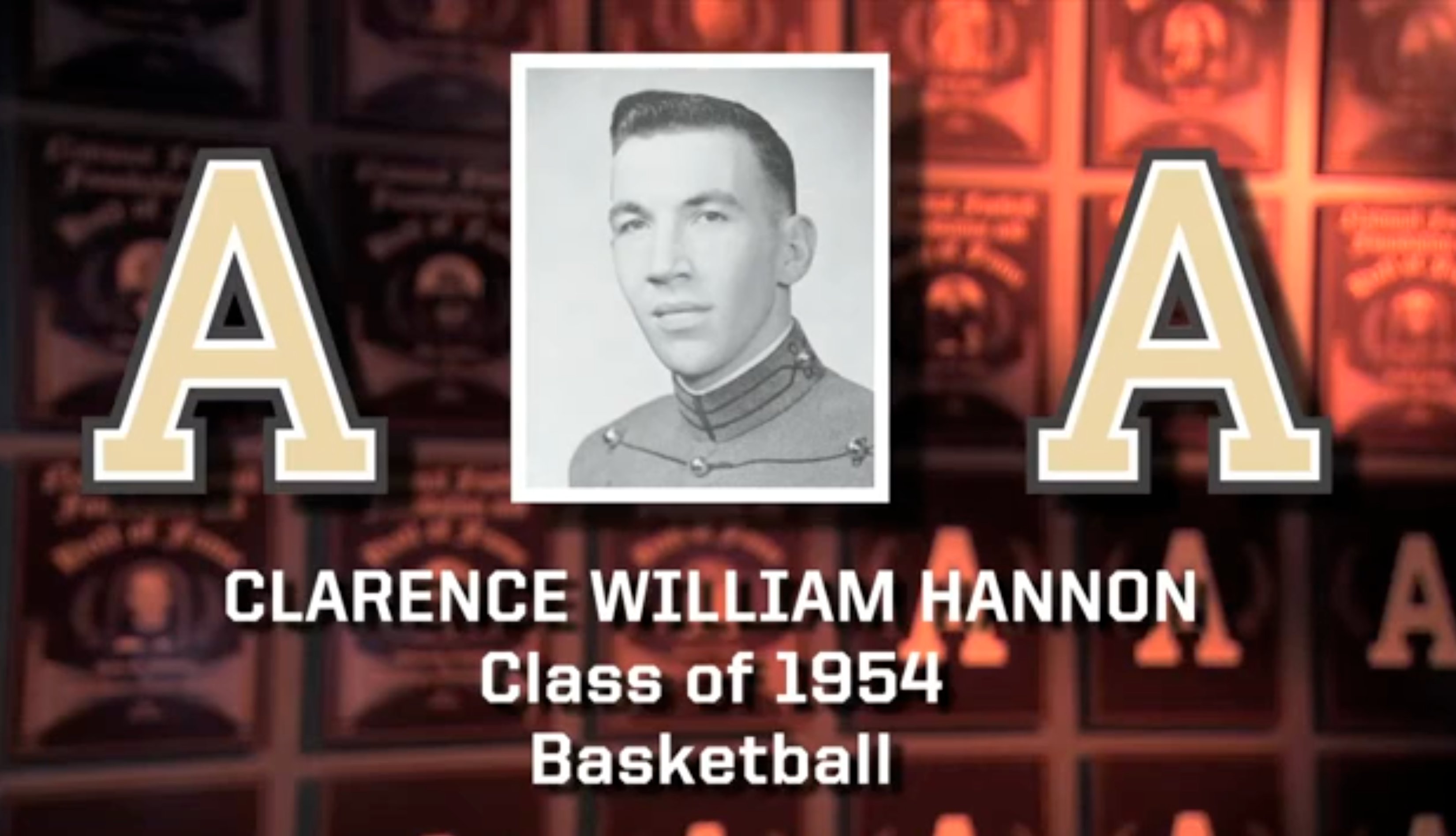 Clarence William Hannon, Class of 1954, Army Sports Hall of Fame induction